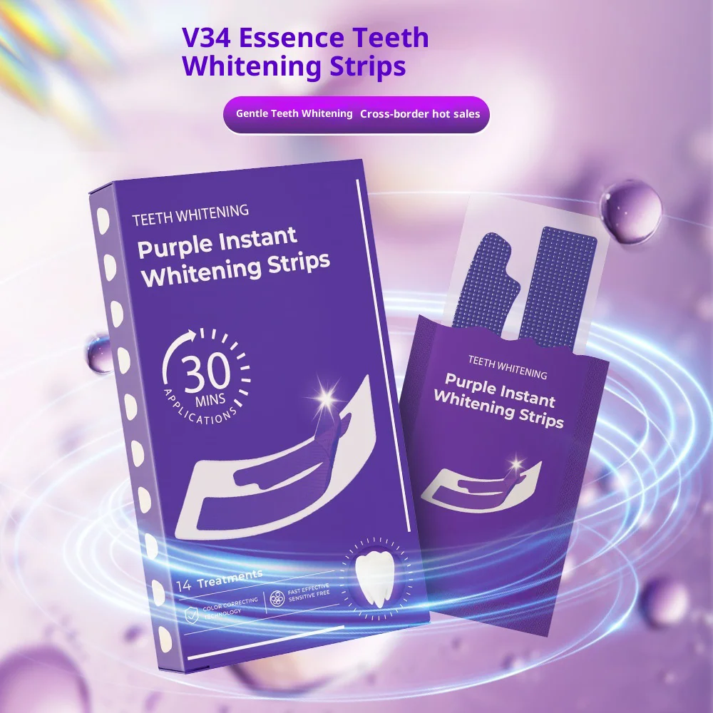 Teeth Whitening Crest - Strip Pemutih Gigi Ungu Tanpa Sensitivitas