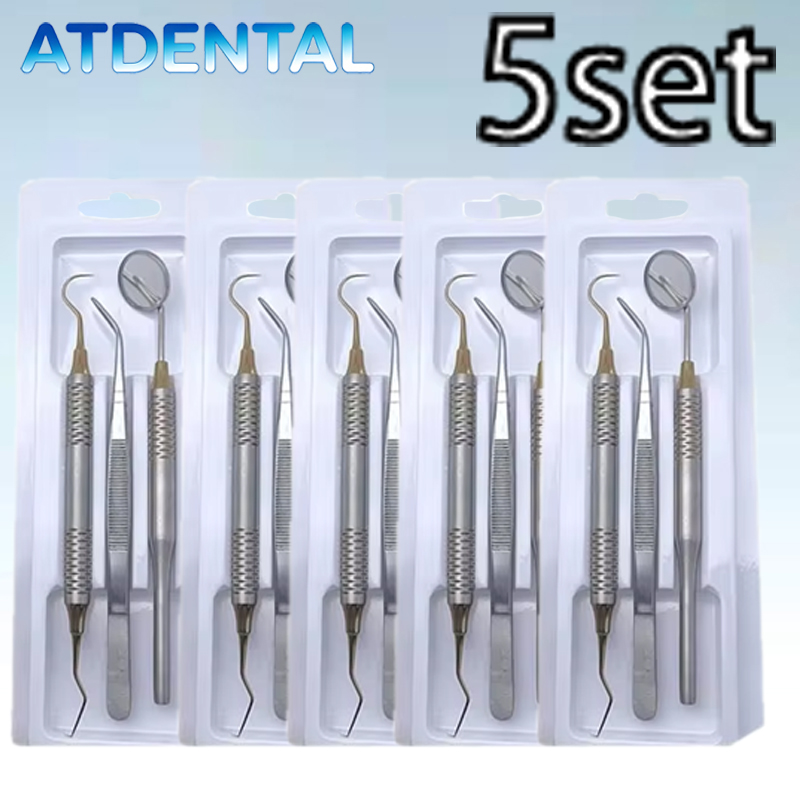 Teeth Whitening Kit - 5 Buah Alat Pinset Cermin Mulut