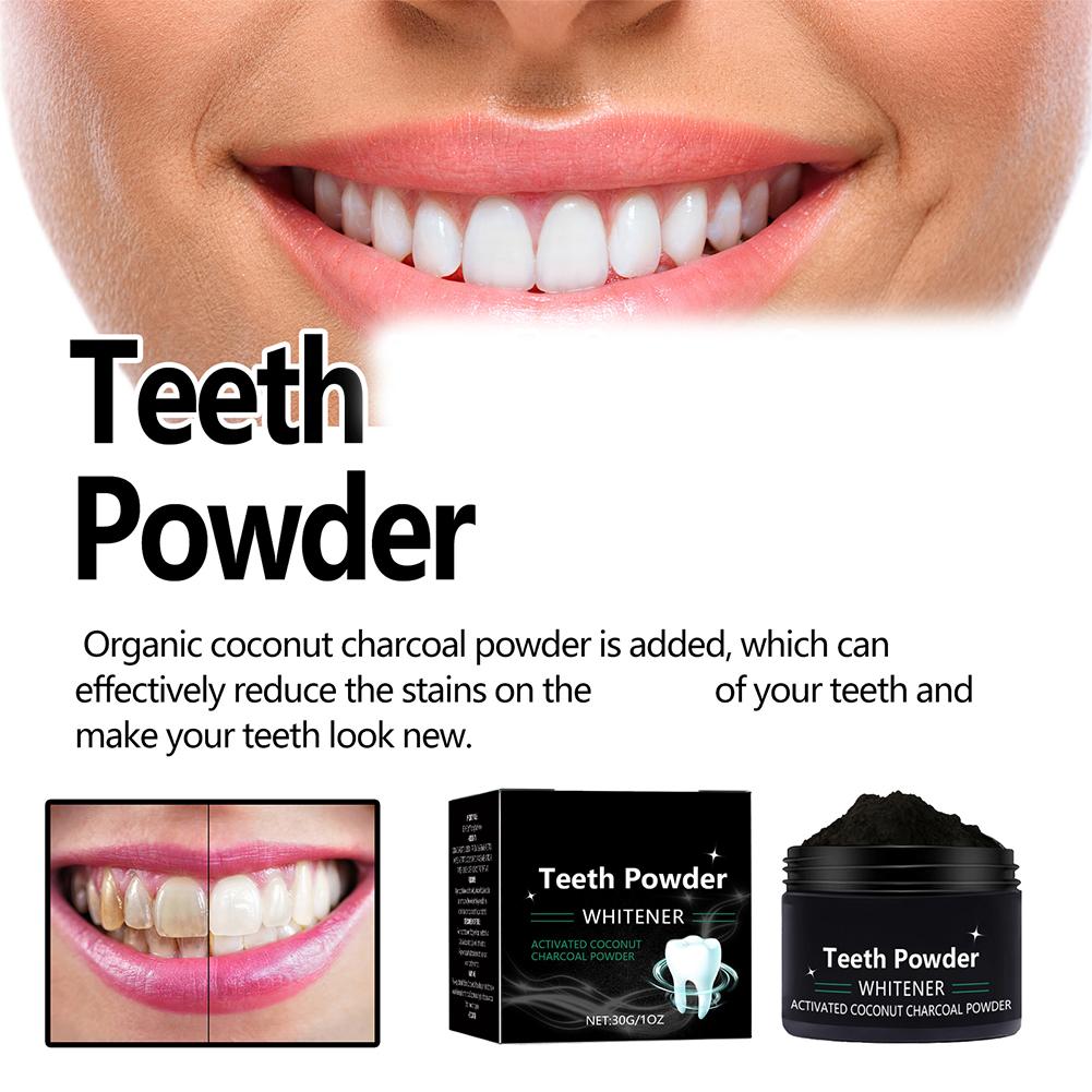 Teeth Whitening Powder - Bubuk Pemutih Gigi, Pemutih Alami dan