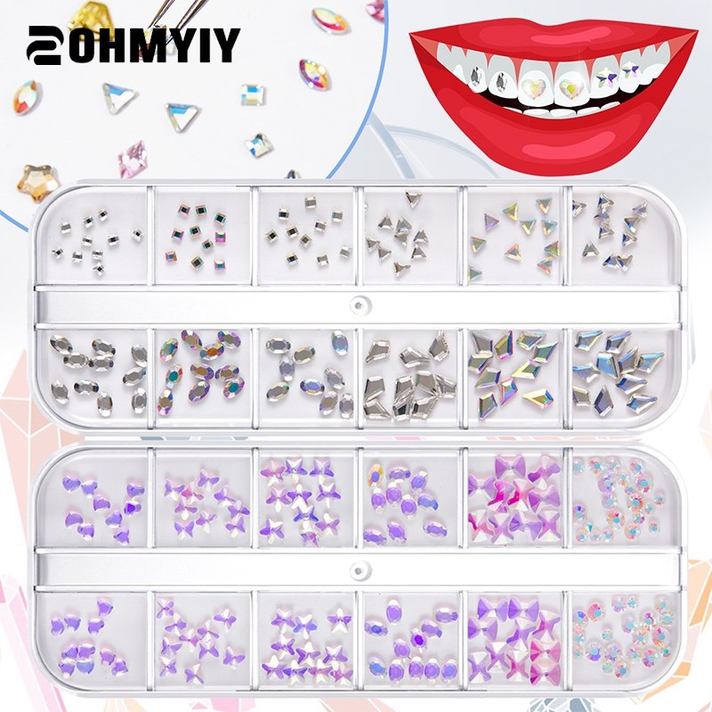 Tooth Gem Kit - 1Set permata kristal kecantikan gigi, perhiasan