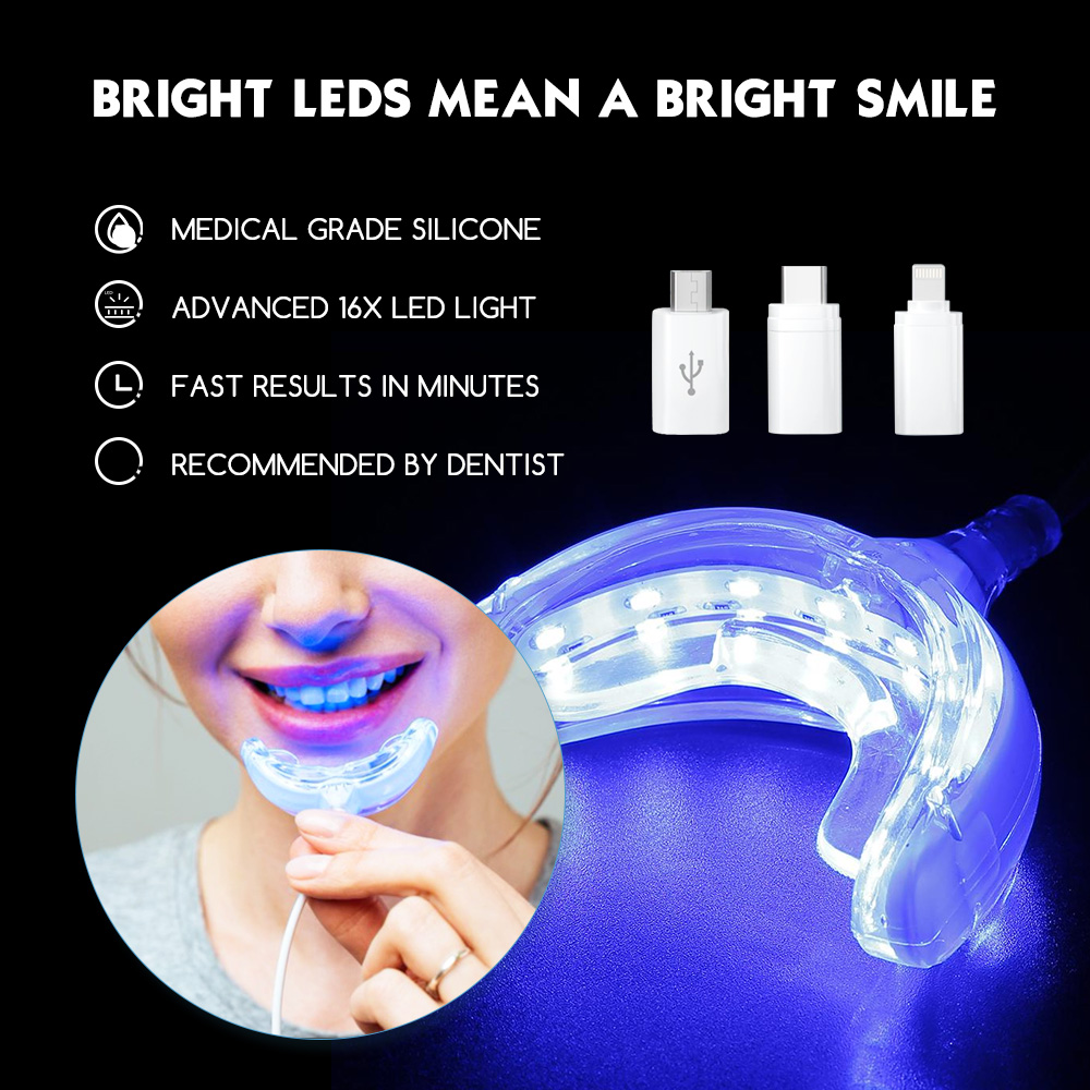 Teeth Whitening With Blue Light - Luxsmile LED Pintar Pemutih Gigi USB