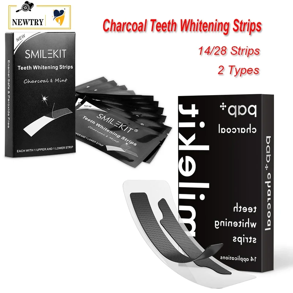 Teeth Whitening Crest - PAP + Gel arang pemutih gigi,