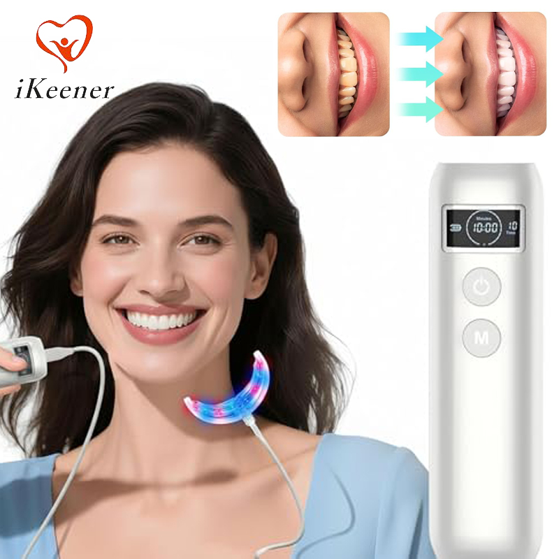 Teeth Whitening With Blue Light - Alat Pemutih Gigi 16 LED Merah