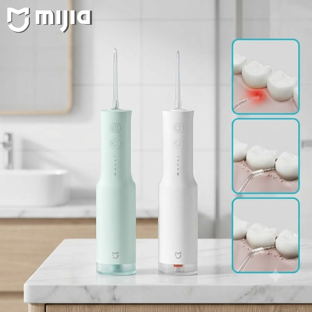 Teeth Whitening Or Tooth Whitening - Xiaomi Irigator Mulut Portabel F300 Jet