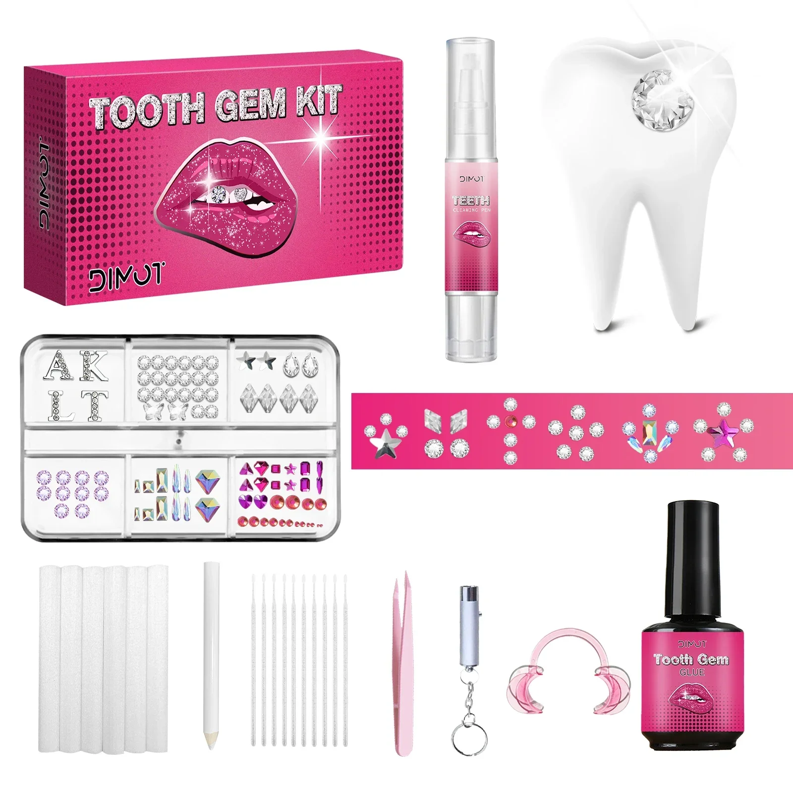 Tooth Gem Kit - Kit Perhiasan Gigi DIY dengan Lem