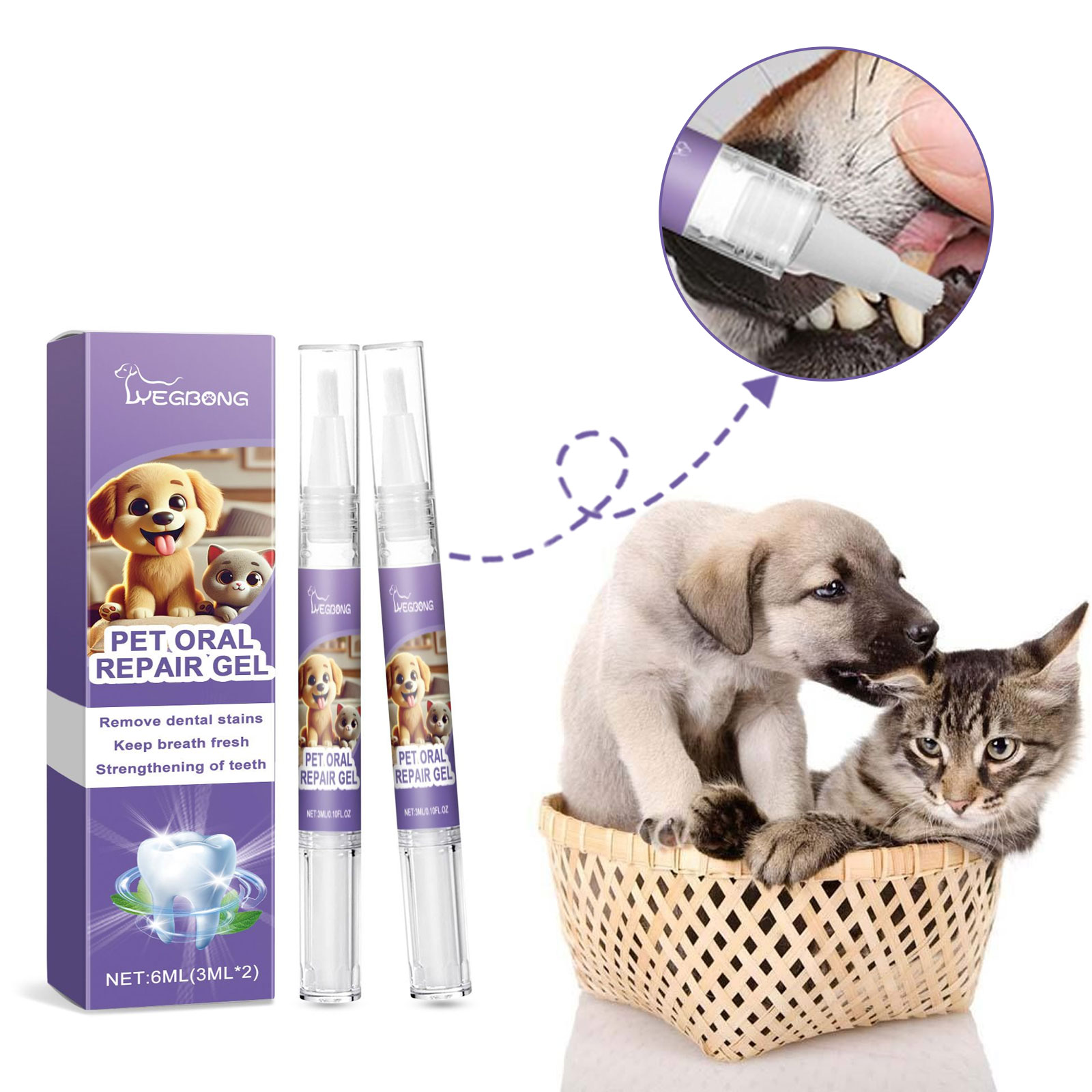 Teeth Whitening Pen - Pena sikat gigi hewan peliharaan, 12