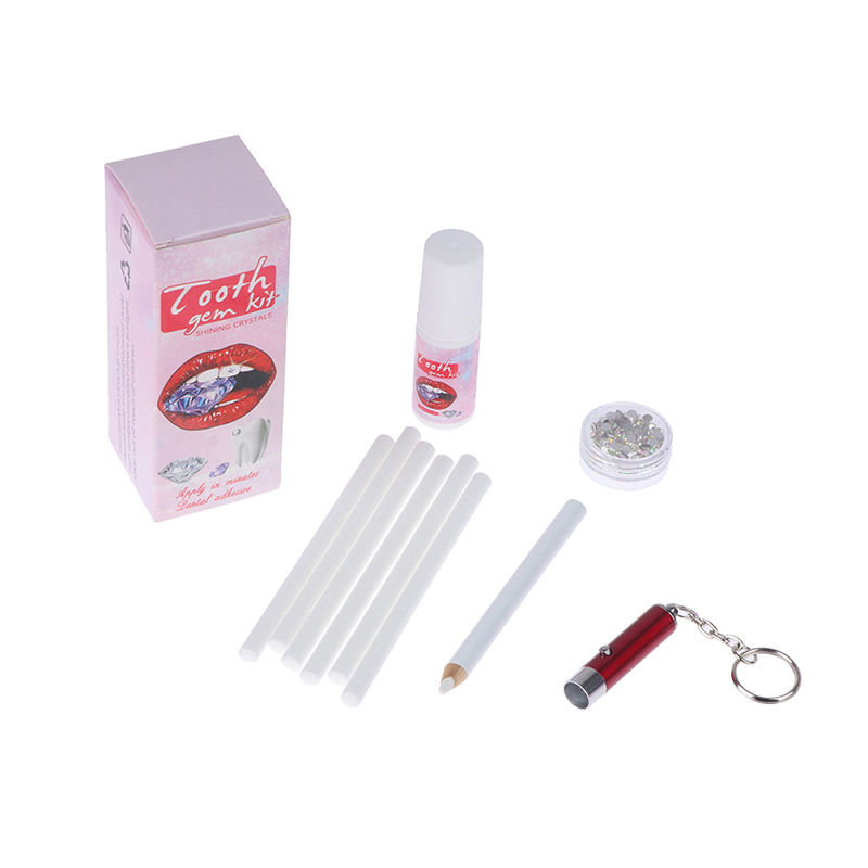 Set permata gigi putih perhias - Tooth Gem Kit ulasan dan harga