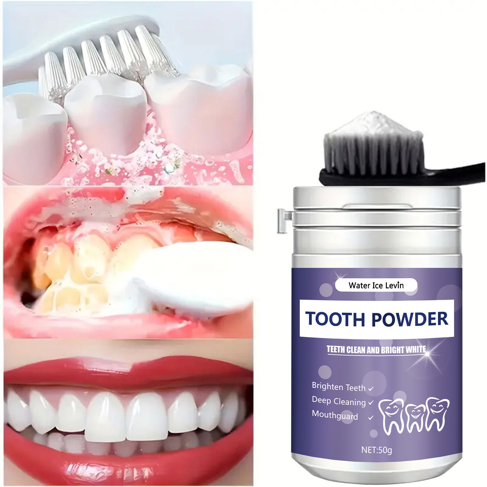 Bubuk pembersih gigi mutiara,  - Teeth Whitening Powder ulasan dan harga