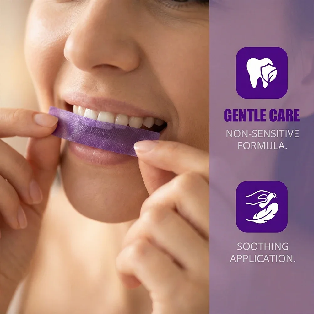 Strip Pemutih Gigi Ungu Tanpa  - Teeth Whitening Crest ulasan dan harga