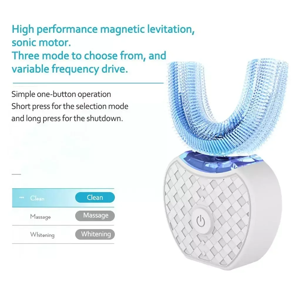 Sikat Gigi Elektrik Ultrasonik - Teeth Whitening With Blue Light ulasan dan harga