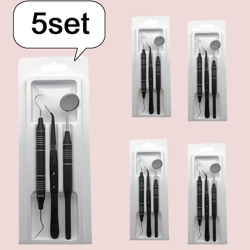 5 Buah Alat Pinset Cermin Mulu - Teeth Whitening Kit ulasan dan harga