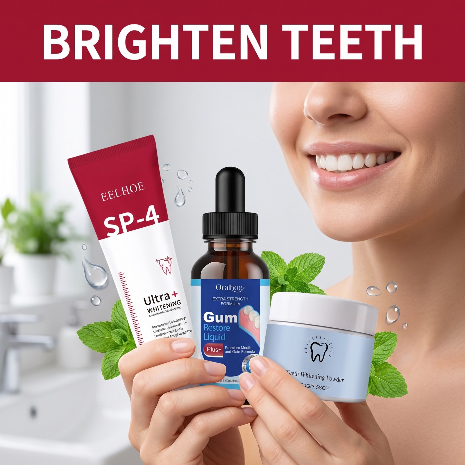 Paket Perawatan Mulut: Pasta G - Teeth Whitening Powder ulasan dan harga