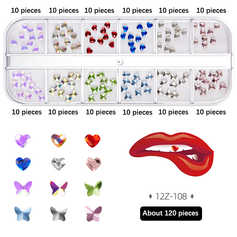 1Set permata kristal kecantika - Tooth Gem Kit ulasan dan harga