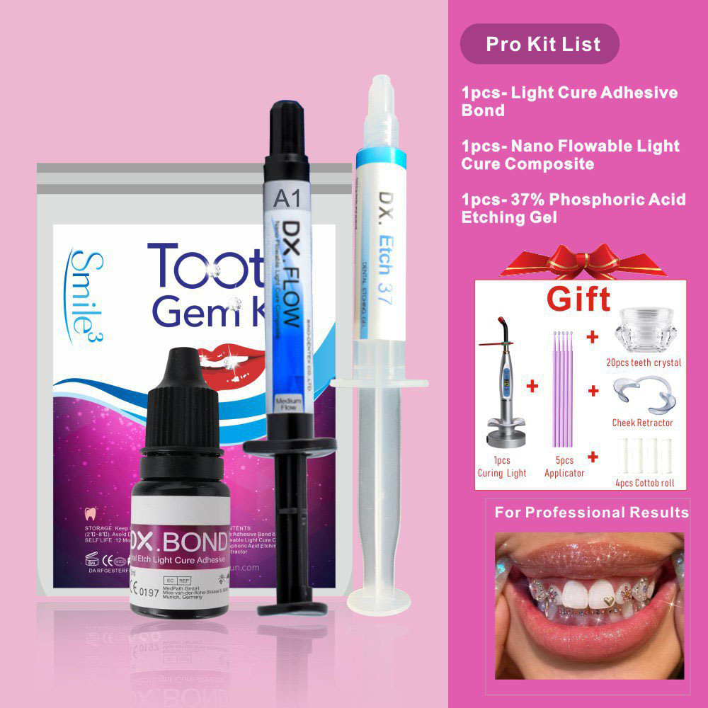 Kit Perhiasan Gigi DIY Profesi - Tooth Gem Kit ulasan dan harga