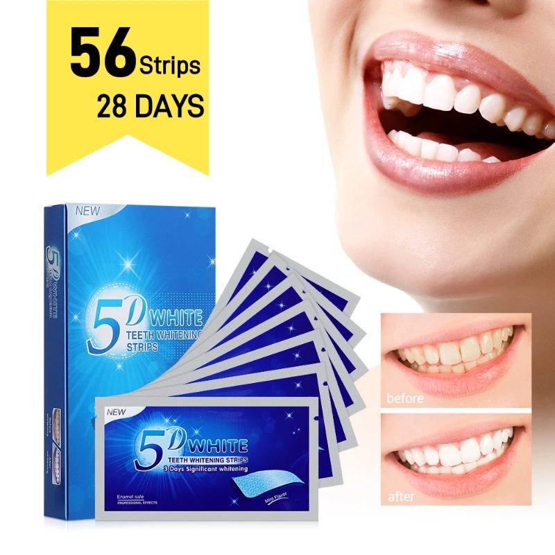 Strip pemutih gigi 5D, Strip G - Teeth Whitening Crest ulasan dan harga