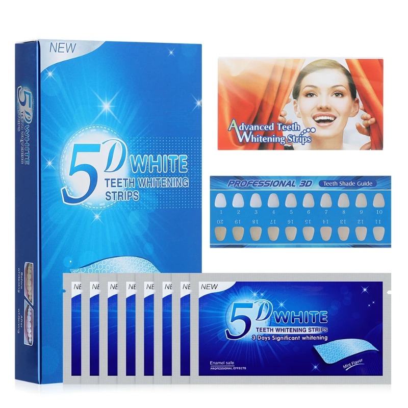 Strip pemutih gigi 5D, Strip G - Teeth Whitening Crest ulasan dan harga