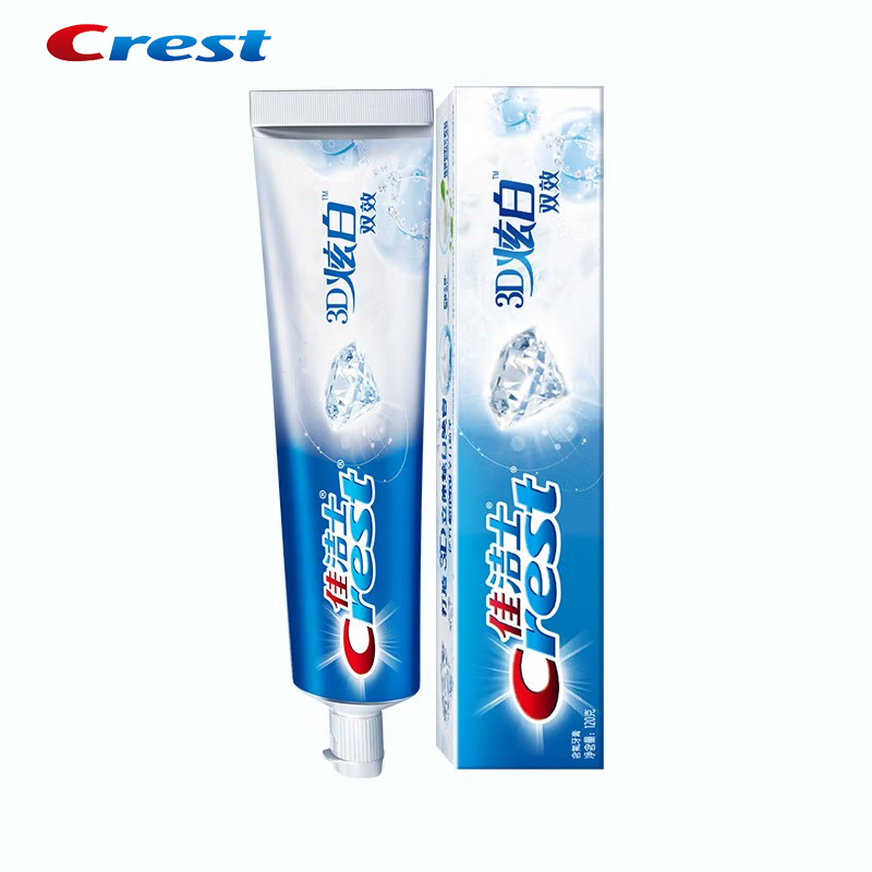 Puncak 3D Mika Pasta Gigi Fluo - Teeth Whitening Crest ulasan dan harga