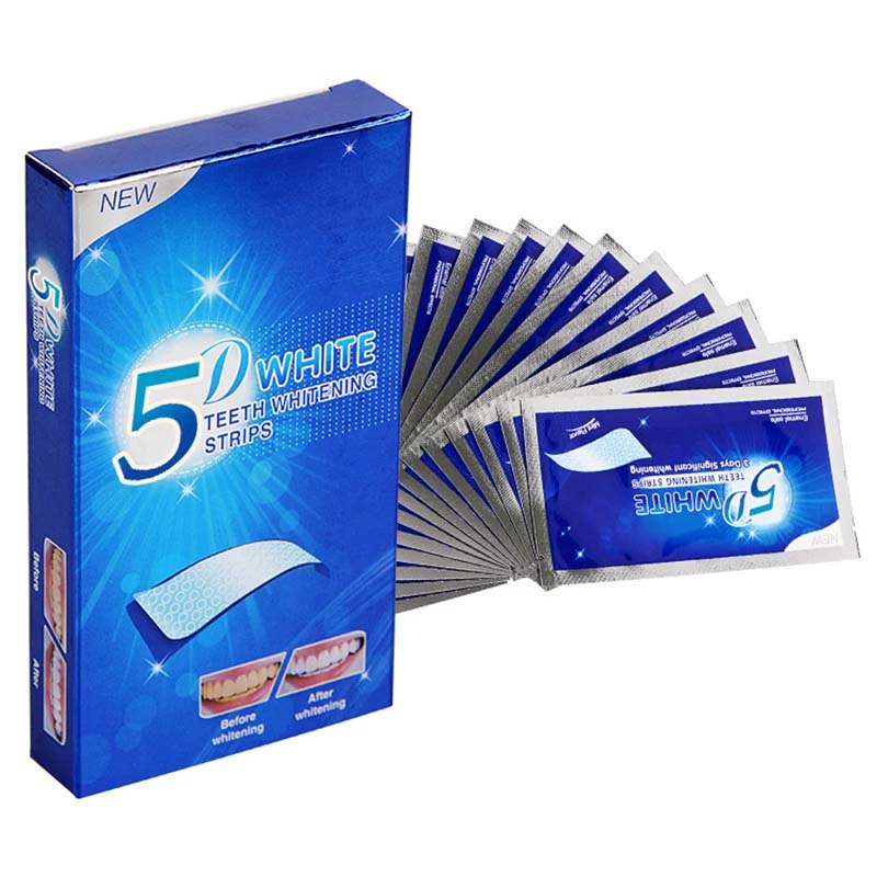 Kit Pemutih Gigi Gel 5d Strip  - Teeth Whitening Crest ulasan dan harga