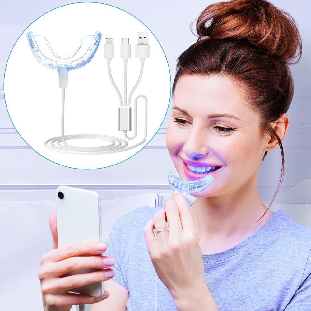 Lampu Akselerator Pemutih Gigi - Teeth Whitening With Blue Light ulasan dan harga
