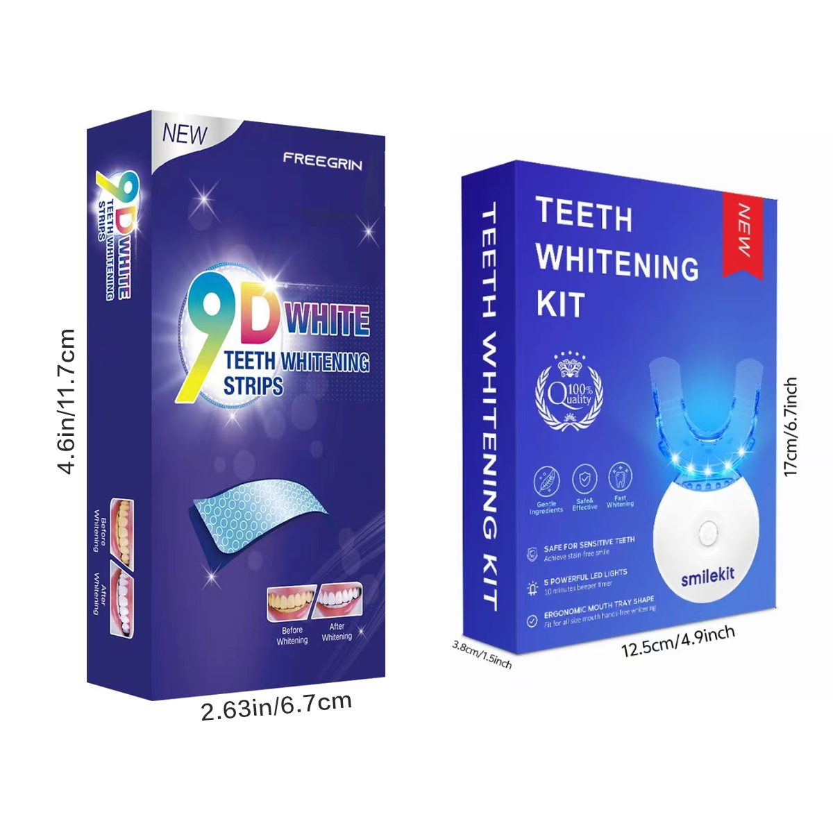 Kit pemutih gigi-5X lampu LED  - Teeth Whitening Kit ulasan dan harga