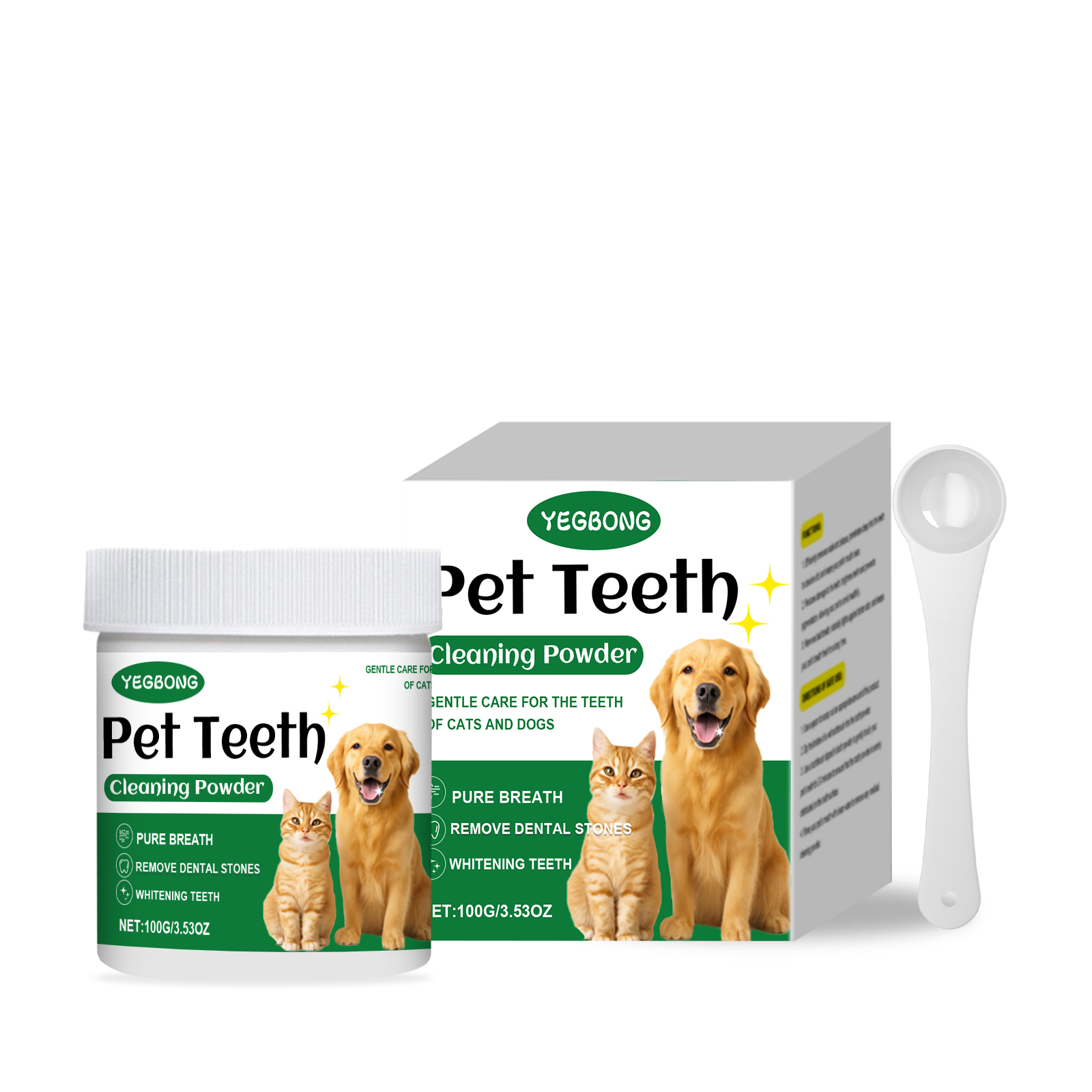 Bubuk Pembersih Gigi Hewan Pel - Teeth Whitening Powder ulasan dan harga