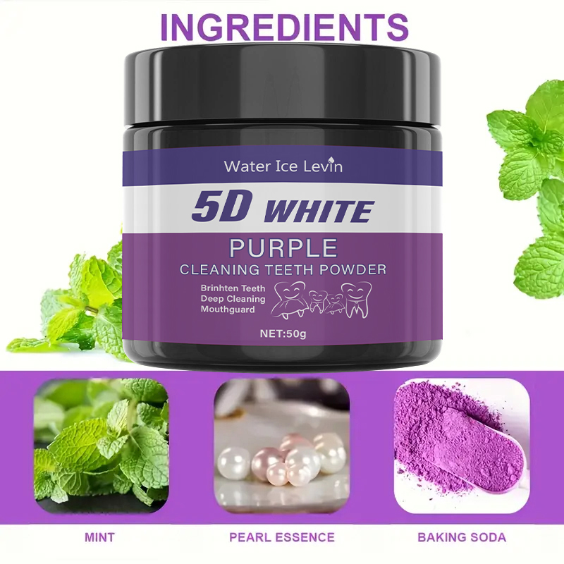 Bubuk Pembersih Gigi Ungu - Be - Teeth Whitening Powder ulasan dan harga