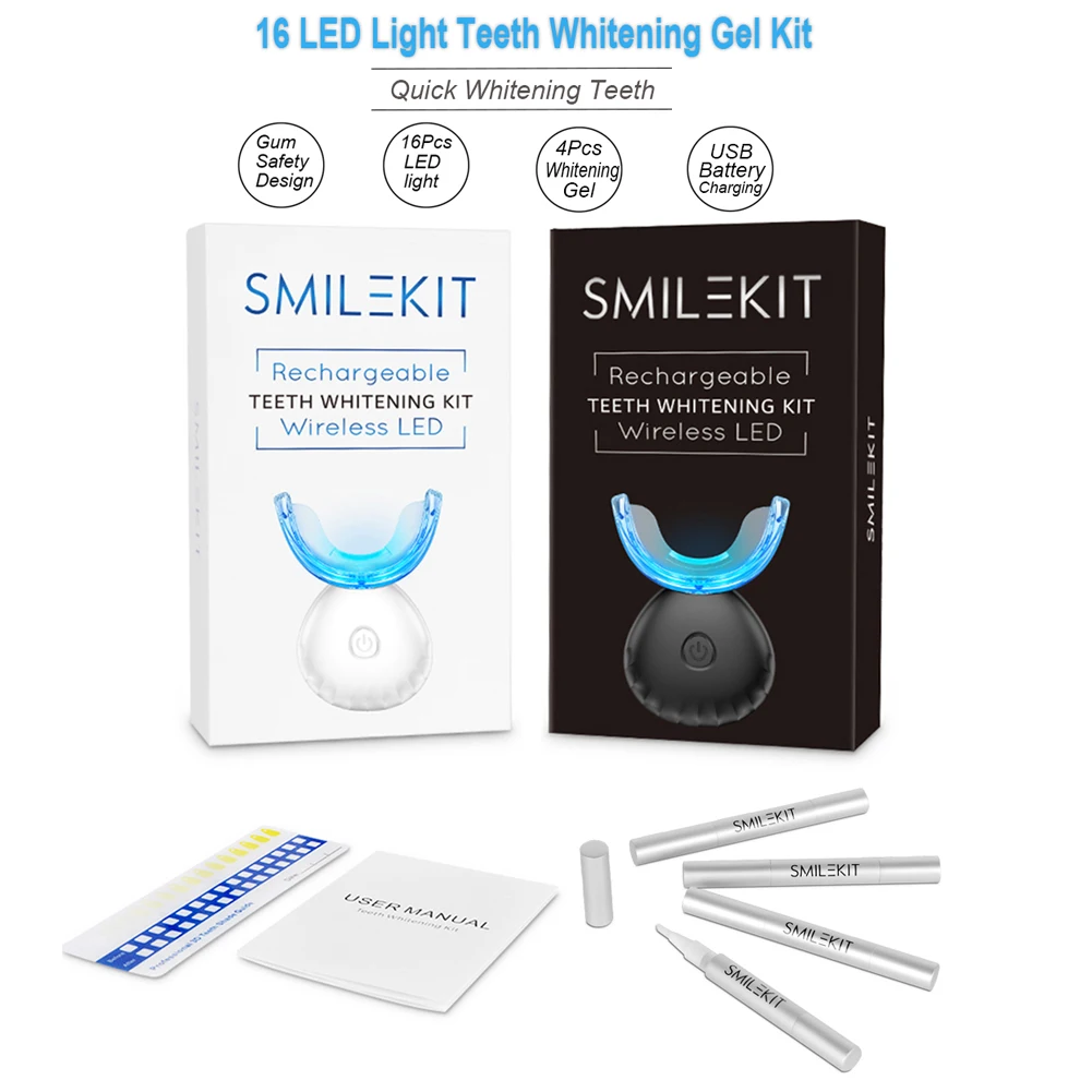 Kit pemutih gigi Mini 16 LED c - Teeth Whitening With Blue Light ulasan dan harga