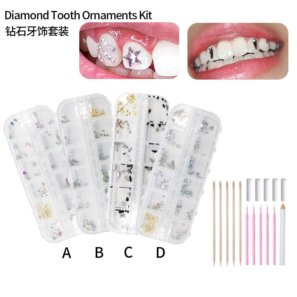 1 Set Kit Permata Gigi Profesi - Tooth Gem Kit ulasan dan harga