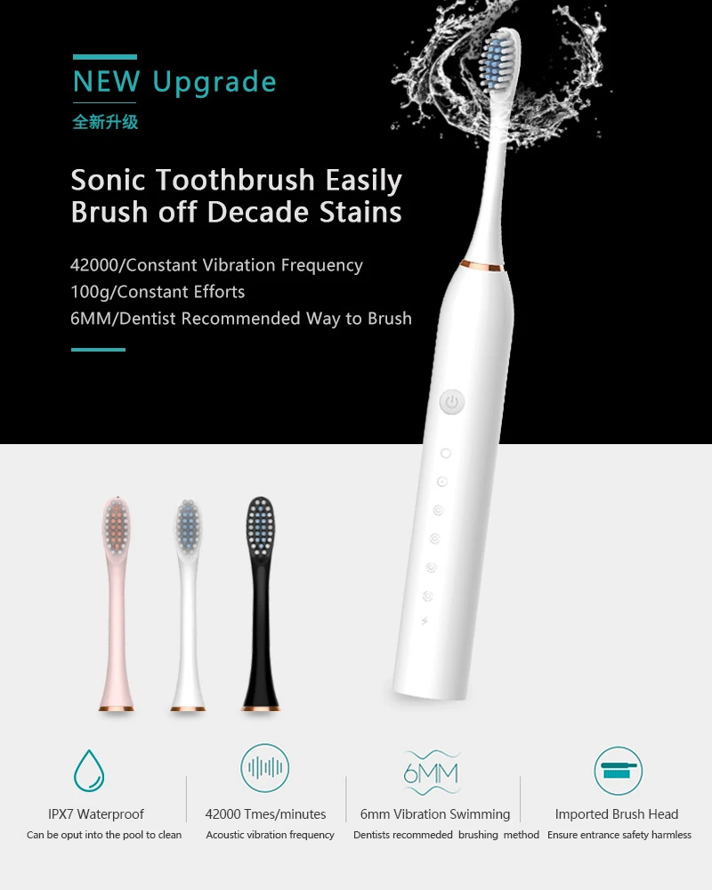 Sikat gigi elektrik dewasa, si - Teeth Whitening Or Tooth Whitening ulasan dan harga
