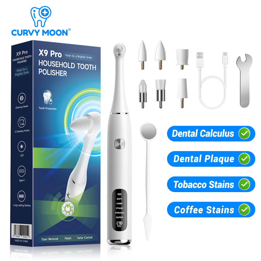 CURVY MOON Pemoles Gigi Rumah  - Teeth Whitening Or Tooth Whitening ulasan dan harga