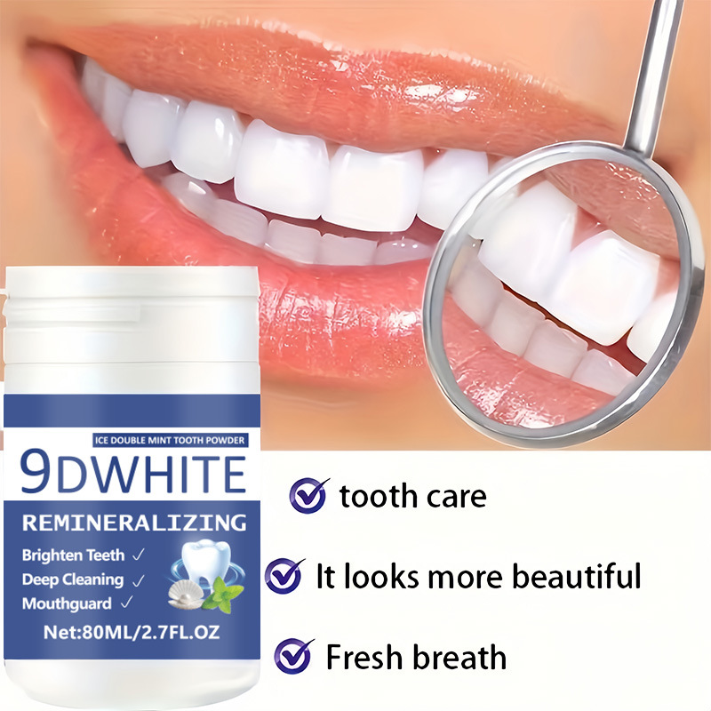 Bubuk Pemutih Gigi Ungu 9D 80m - Teeth Whitening Dental ulasan dan harga