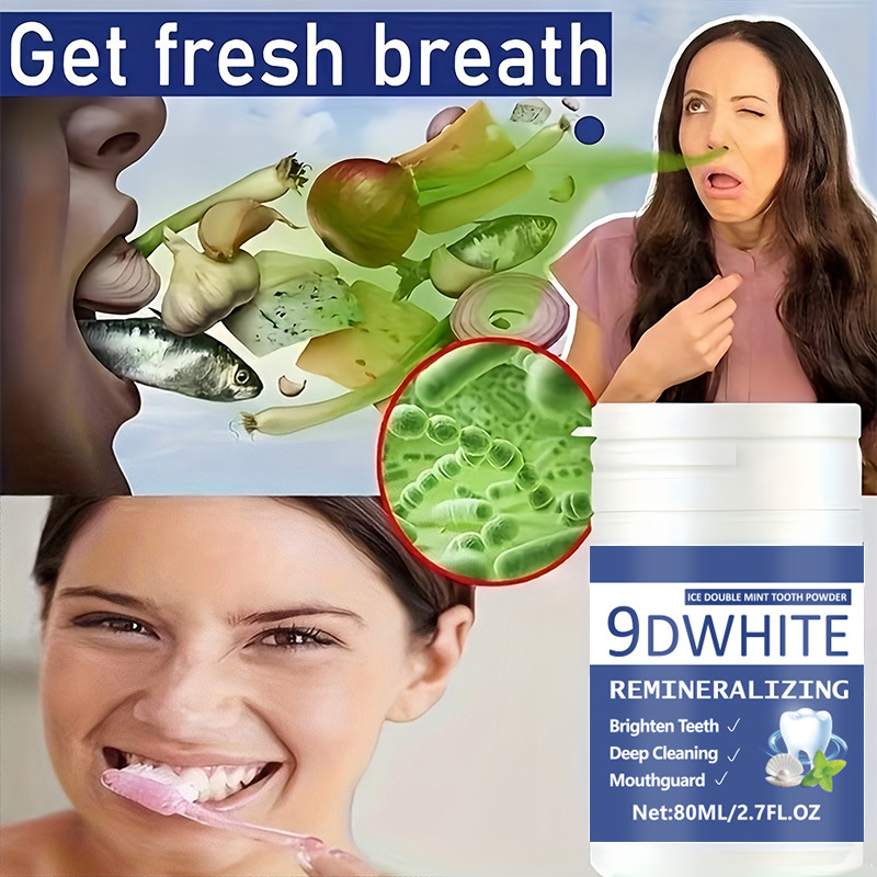 Bubuk Pemutih Gigi Ungu 9D 80m - Teeth Whitening Dental ulasan dan harga