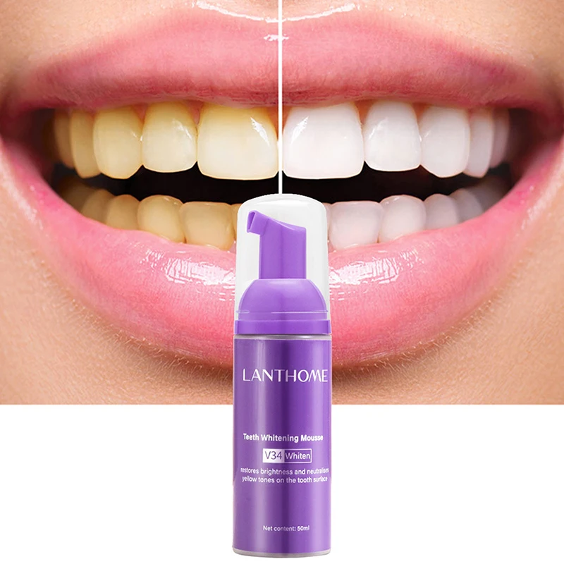 Mousse pasta gigi V34 pembersi - Teeth Whitening Crest ulasan dan harga