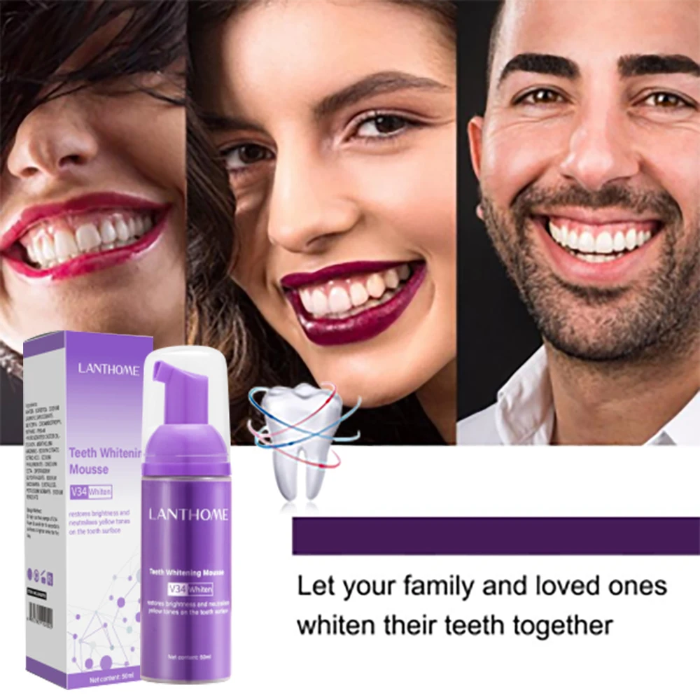 Mousse pasta gigi V34 pembersi - Teeth Whitening Crest ulasan dan harga