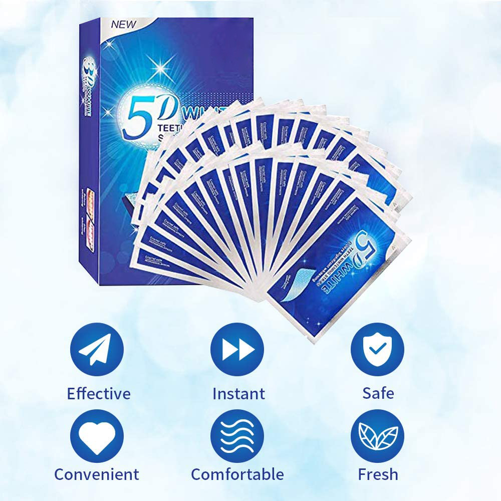 Strip Pemutih Gigi 5D Gel Pemu - Teeth Whitening Price ulasan dan harga
