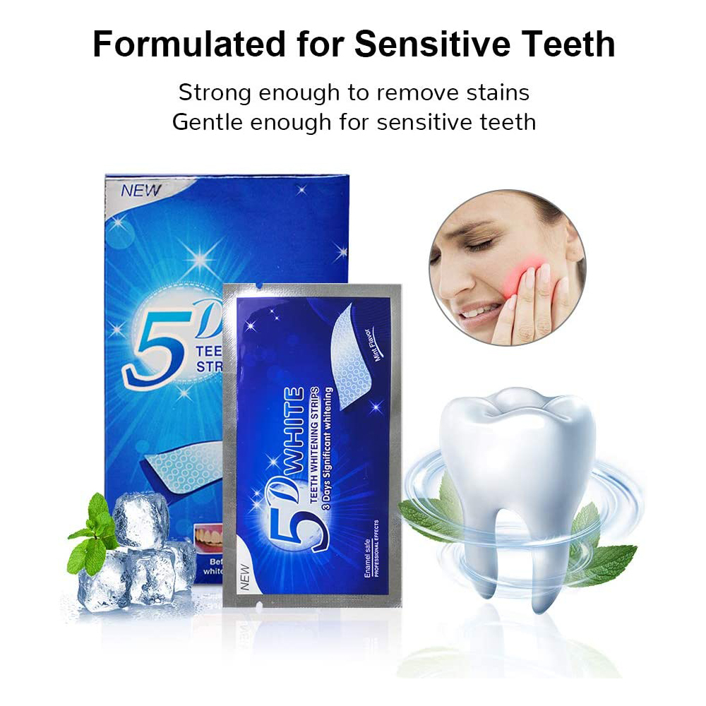 Strip Pemutih Gigi 5D Gel Pemu - Teeth Whitening Price ulasan dan harga