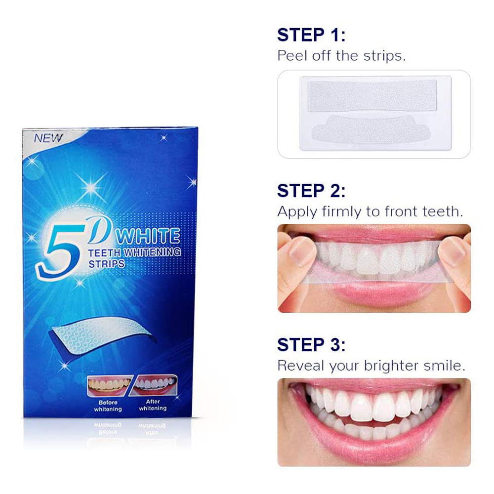 Strip Pemutih Gigi 5D Gel Pemu - Teeth Whitening Price ulasan dan harga