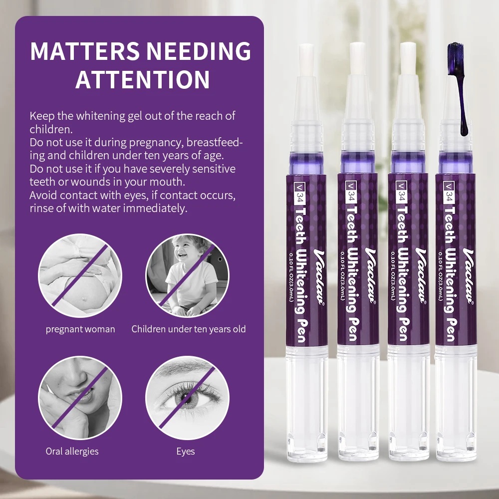 Vaclav V34 Pena Gel Pemutih Gi - Teeth Whitening Pen ulasan dan harga