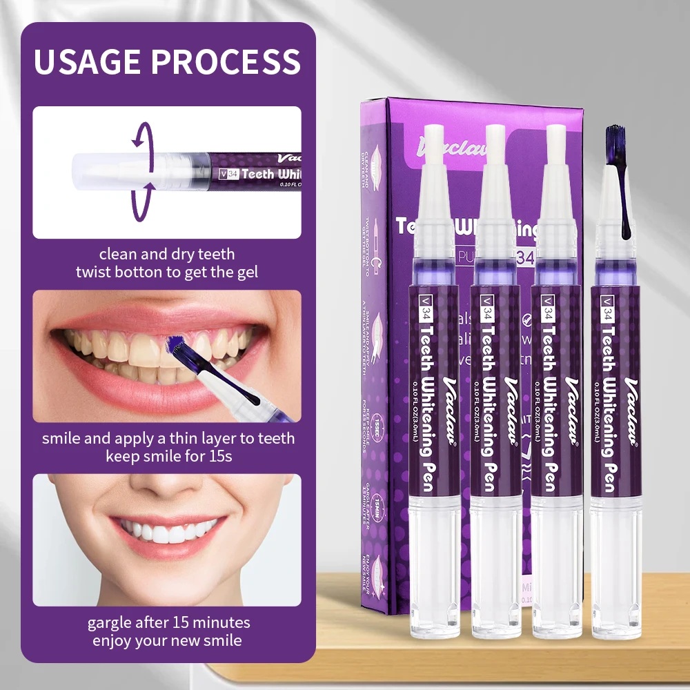 Vaclav V34 Pena Gel Pemutih Gi - Teeth Whitening Pen ulasan dan harga